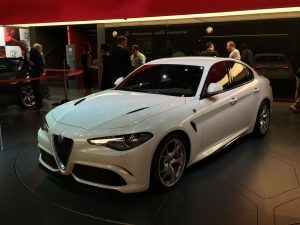 Alfa Romeo Giulia on display