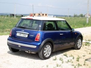 Blue Mini Cooper